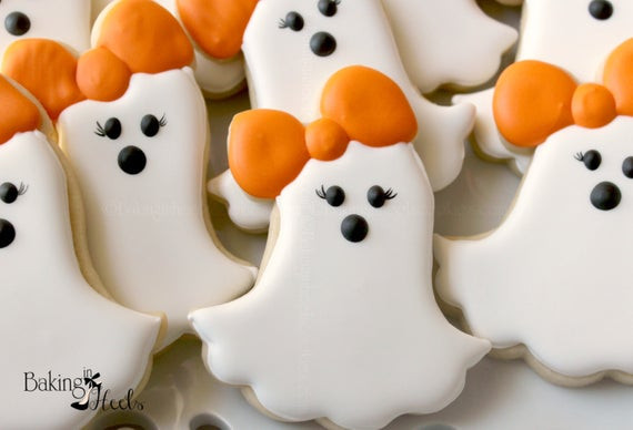 Halloween Ghost Cookies
 Girly Ghost Cookies Casper Halloween Ghost Halloween