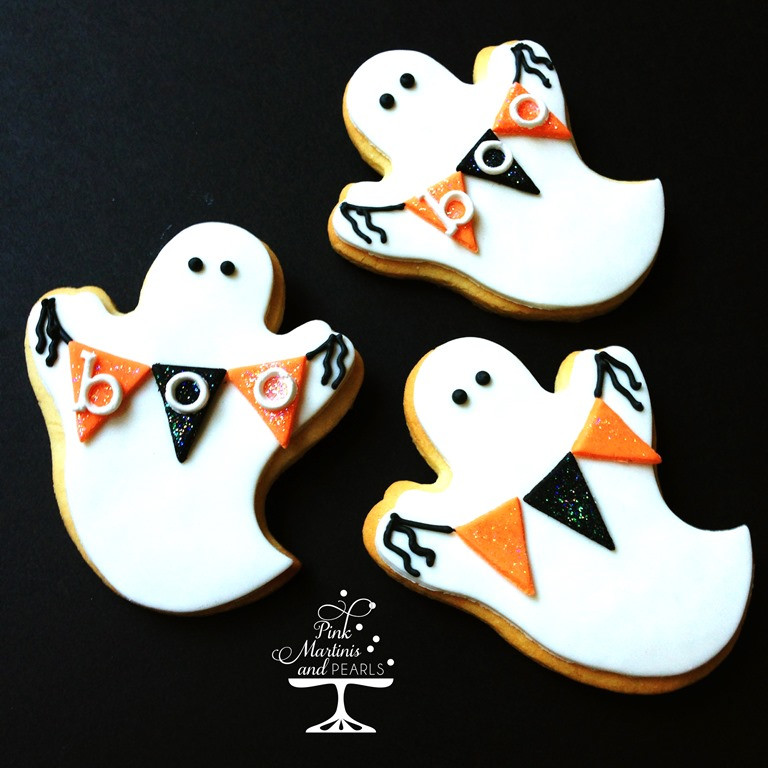 Halloween Ghost Cookies
 Decorated Ghost Cookies With Fondant