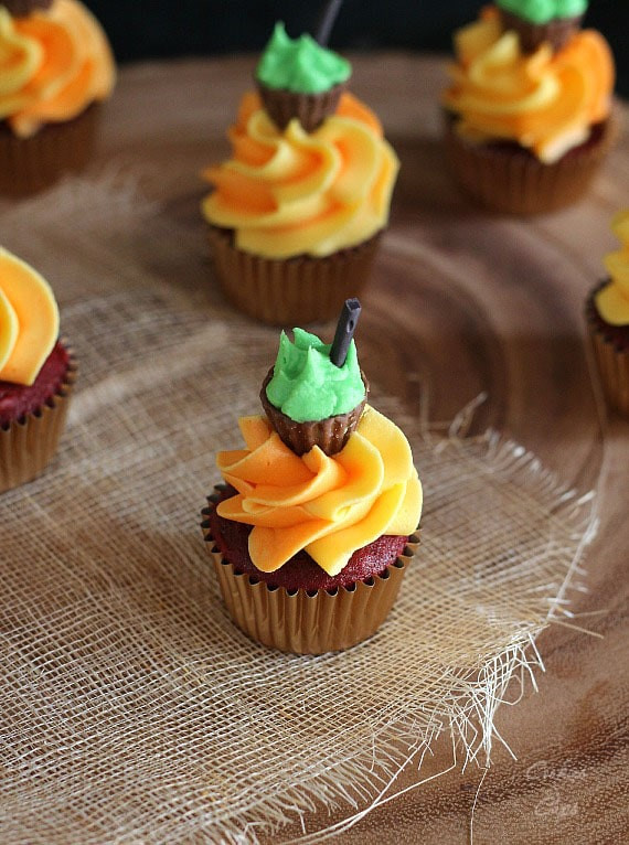 Halloween Mini Cupcakes
 Halloween Cauldron Cupcakes Cookies and Cups