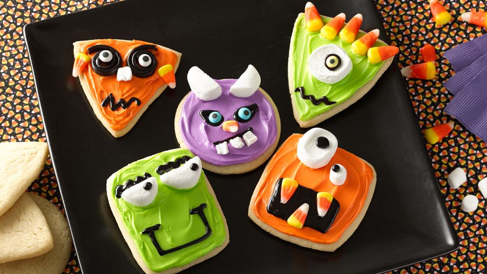 Halloween Monster Cookies
 Wacky Monster Cookies recipe from Pillsbury