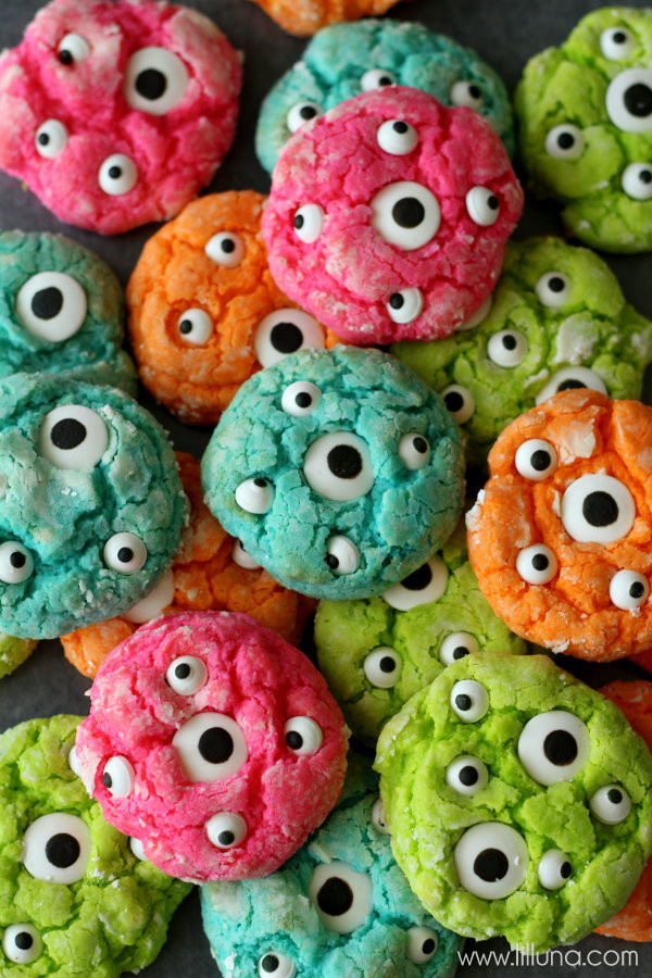 Halloween Monster Cookies
 Gooey Monster Cookies