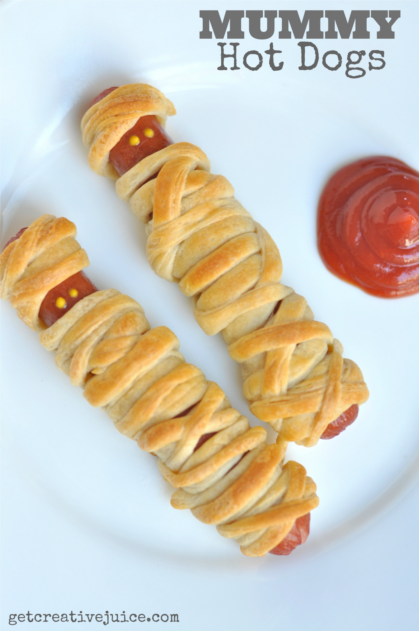 Halloween Mummy Hot Dogs
 Easy Halloween Mummy Hot Dogs for Kids