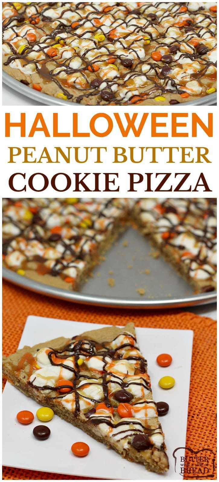 Halloween Peanut Butter Cookies
 HALLOWEEN PEANUT BUTTER COOKIE PIZZA Butter with a Side