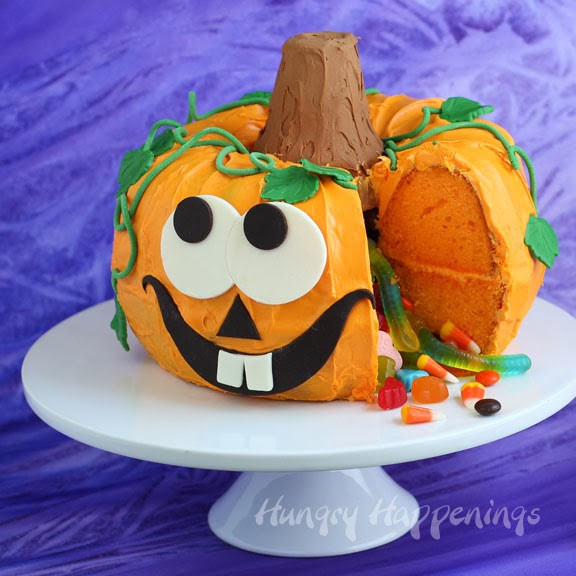 Halloween Pumkin Cakes
 Halloween Dessert Pumpkin Pinata Cake Hungry Happenings