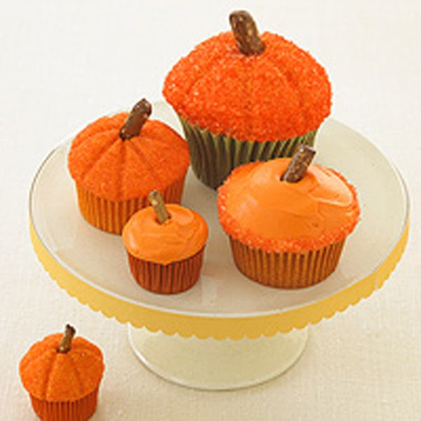 Halloween Pumpkin Cupcakes
 Recipes Halloween Desserts