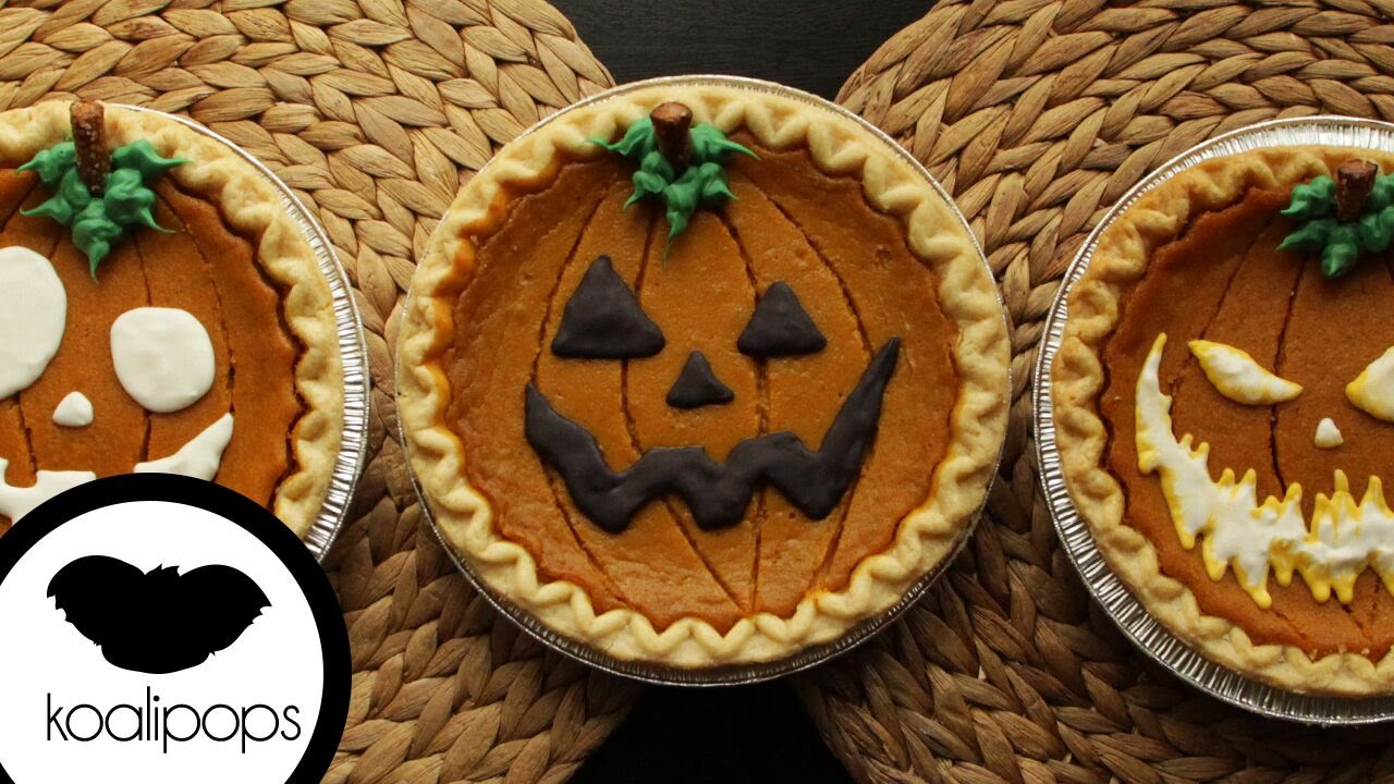 Halloween Pumpkin Pie
 How to Decorate Store Bought Pumpkin Pies for Halloween