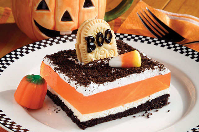 Halloween Recipes Desserts
 Graveyard Gelatin Dessert Kraft Recipes