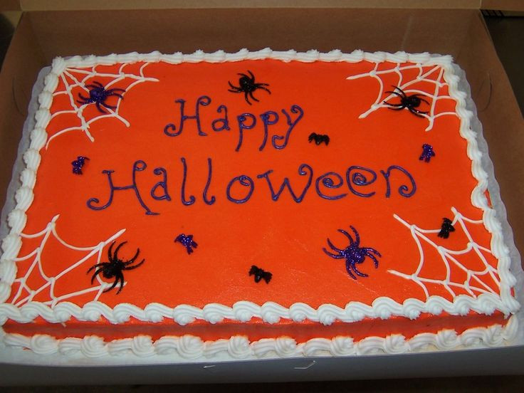 Halloween Sheet Cake
 Best 25 Sheet cake designs ideas on Pinterest