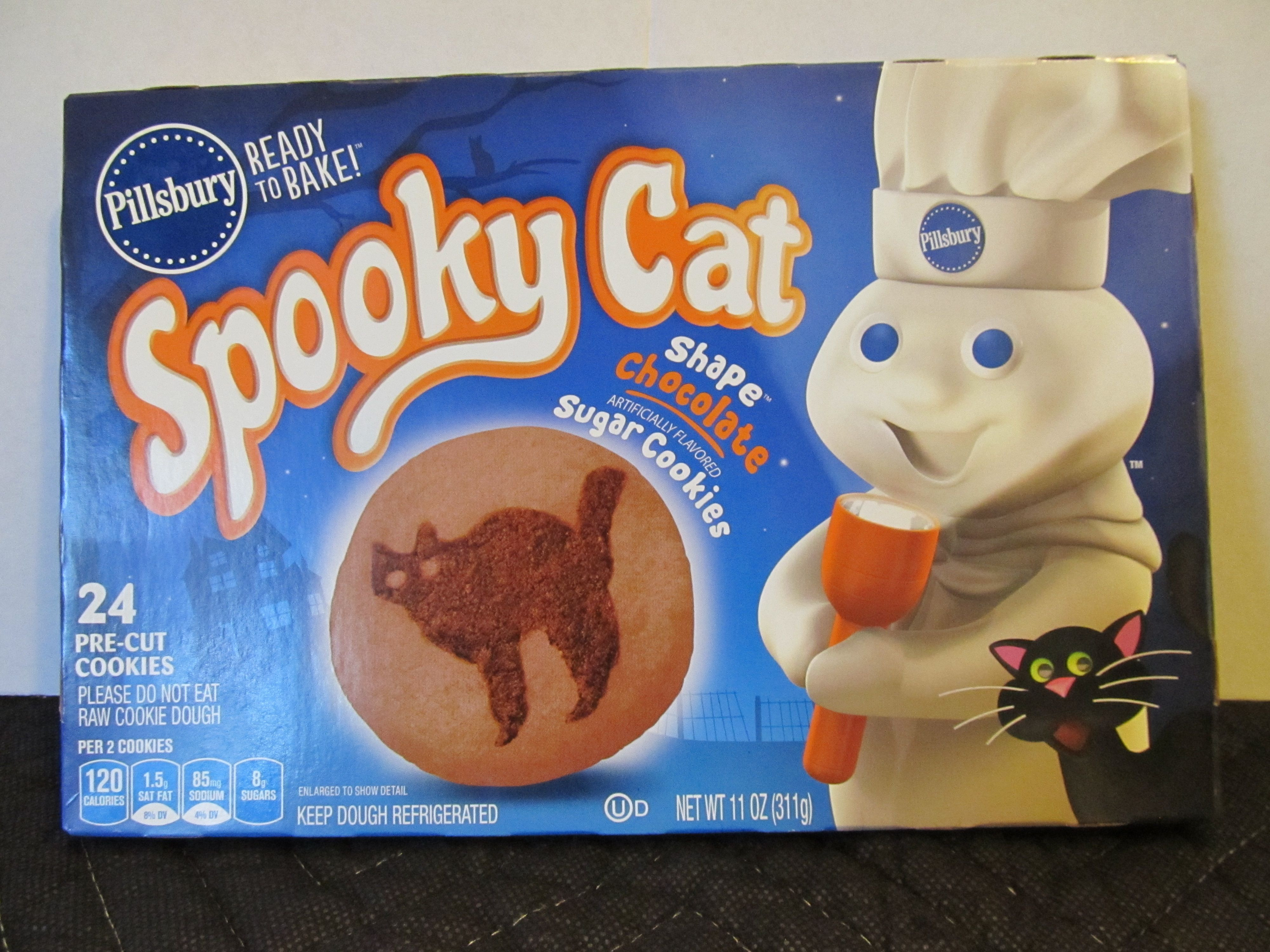 Halloween Sugar Cookies Pillsbury
 Pillsbury Halloween Cookies Spooky Cat 2014 Package