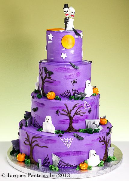 Halloween Themed Cakes
 Spooky October Wedding Cake Cakes Gallery