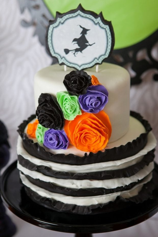 Halloween Themed Cakes
 A Wickedly Sweet Witch Inspired Halloween Party