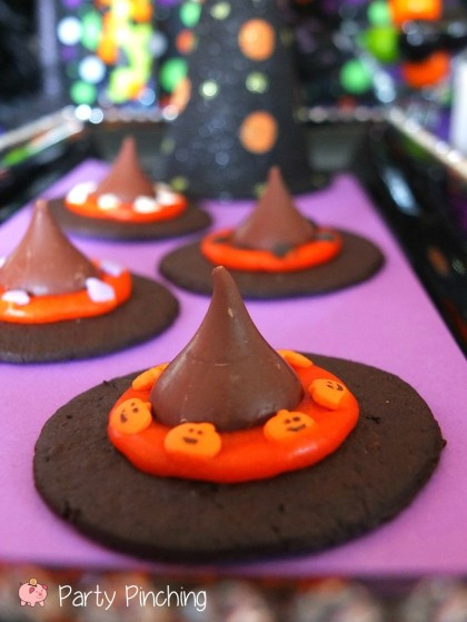 Halloween Witches Hats Cookies
 Witch Hat Cookies Party Pinching