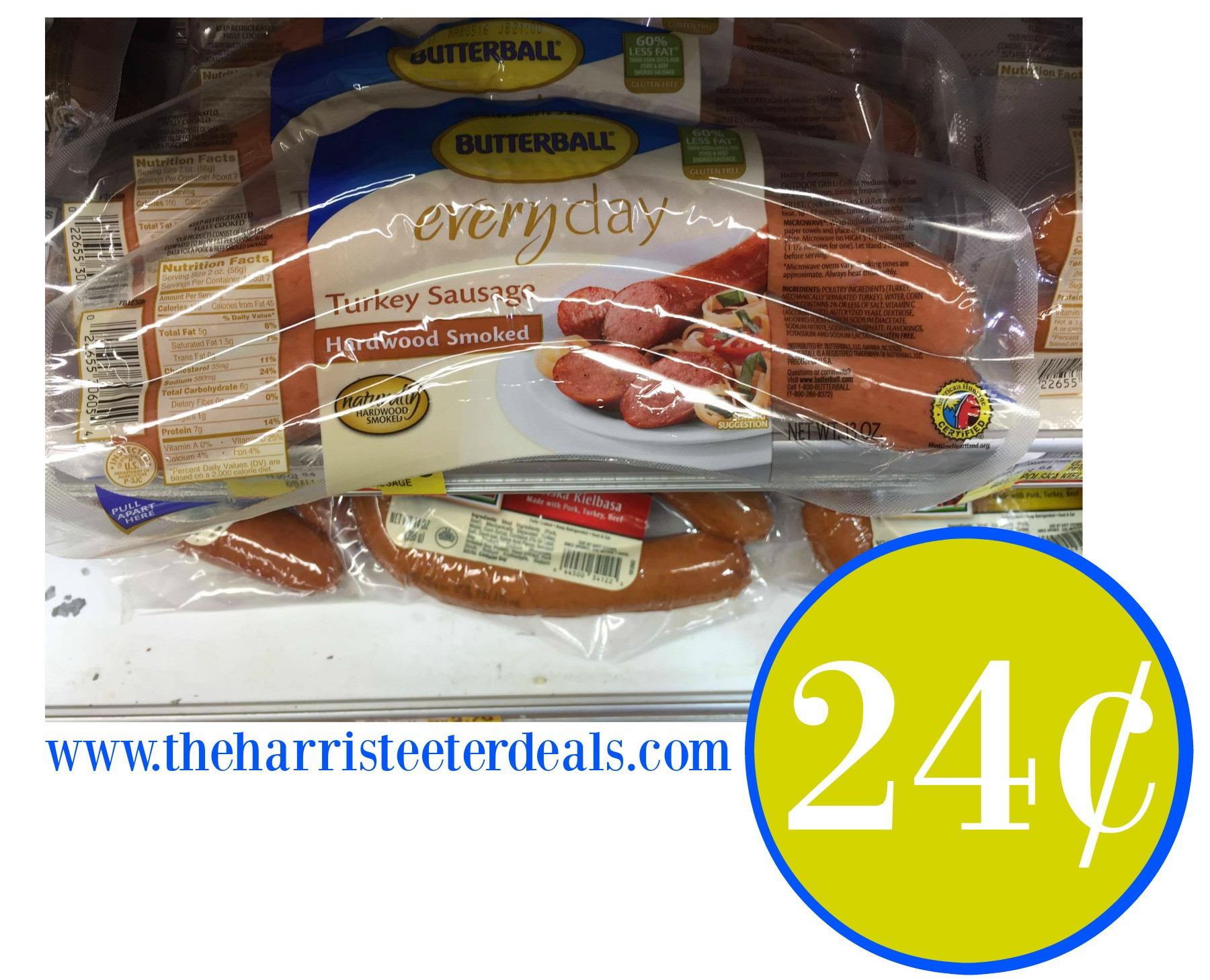 Harris Teeter Thanksgiving Dinner 2019
 Butterball Turkey Dinner Sausage just 24¢ The Harris