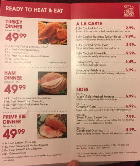 Harris Teeter Thanksgiving Dinner 2019
 Harris Teeter Holiday Dinners Let Harris Teeter do all