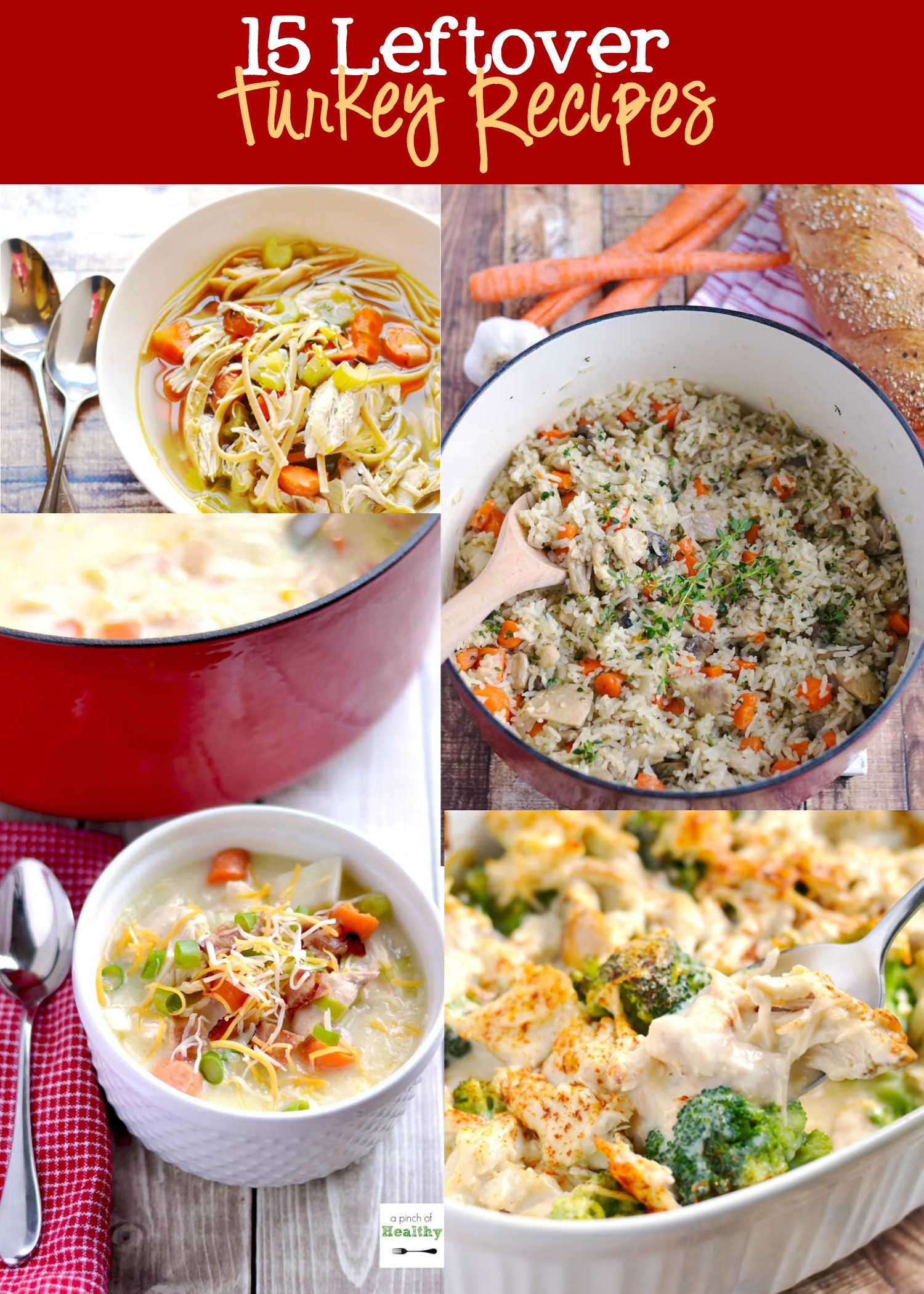 Healthy Thanksgiving Leftover Recipes
 Leftover Turkey Recipes Roundup A Pinch of Healthy