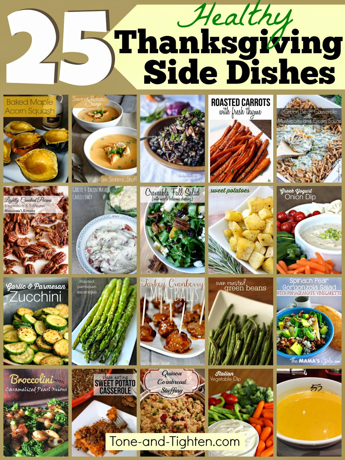 Healthy Thanksgiving Side Dishes
 25 Healthy Thanksgiving Side Dishes – Healthier options