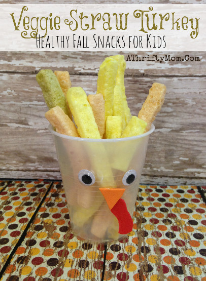 Healthy Thanksgiving Snacks
 Veggie Straw Turkey Healthy Fall Snacks Thanksgiving