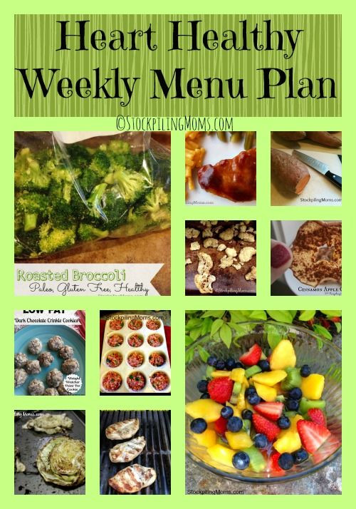 Heart Healthy Thanksgiving Recipes
 Heart Healthy Weekly Menu Plan to make dinner time a snap