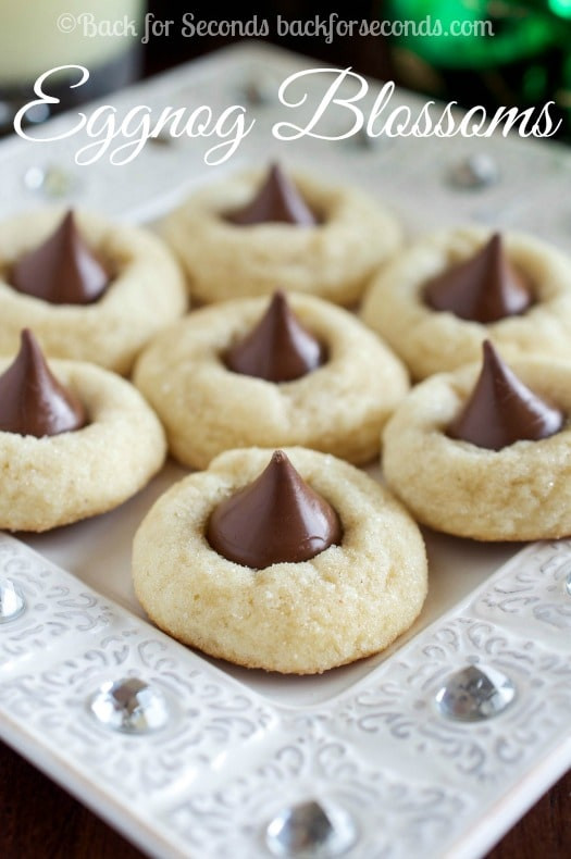 Hershey Kiss Christmas Cookies
 Eggnog Blossoms Back for Seconds