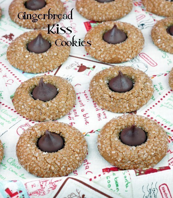 Hershey Kiss Christmas Cookies
 Hershey Kiss Gingerbread Cookies