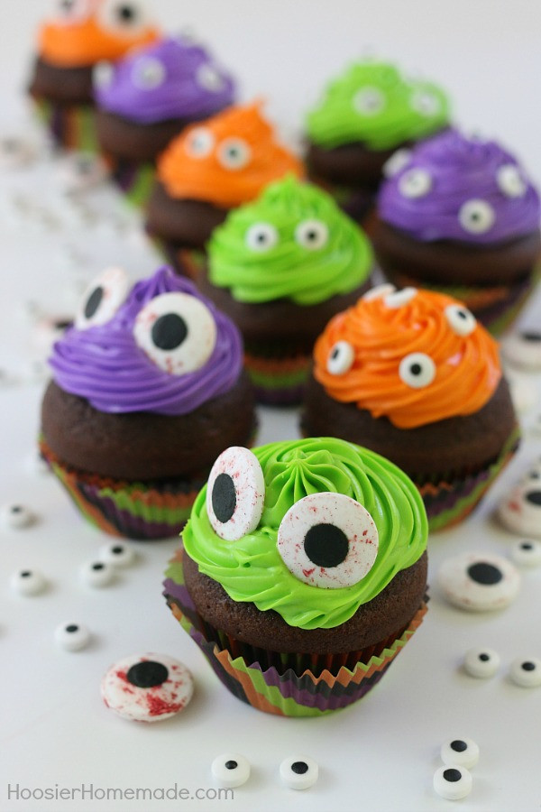 Homemade Halloween Cupcakes
 Easy Monster Eye Cupcakes Hoosier Homemade