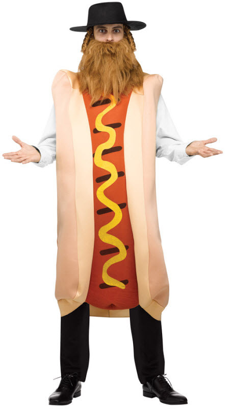 Hot Dog Halloween Costumes For Dogs
 Men s Kosher Hot Dog Costume Adult Costumes