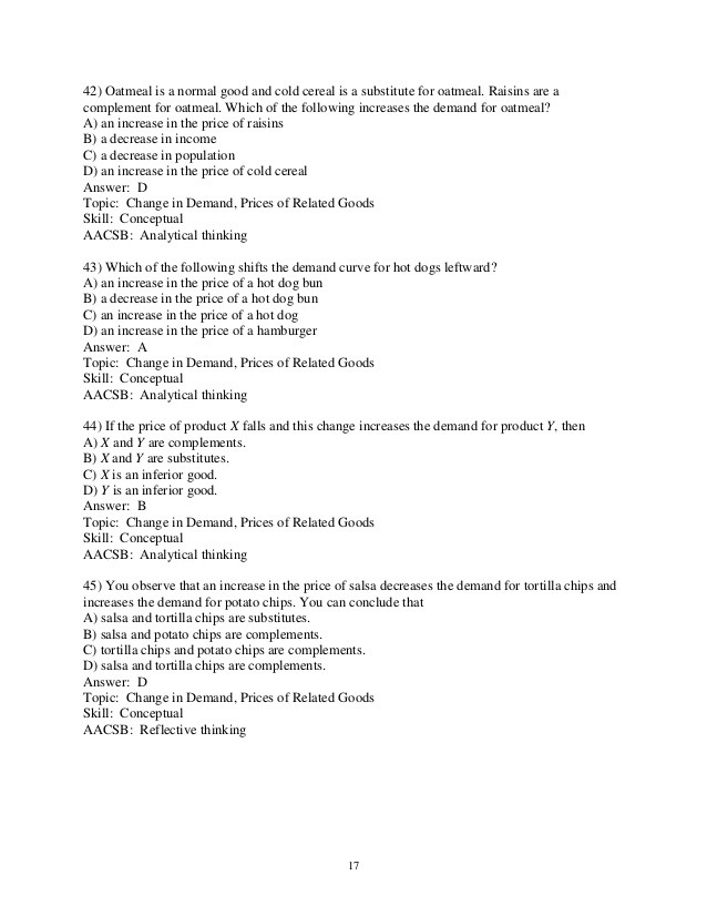 Hot Dogs And Hot Dog Buns Are Complements. If The Price Of A Hot Dog Falls, Then
 Test Bank Solutions Microeconomics 12th Edition Michael Parkin