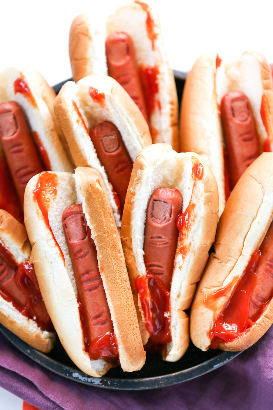 Hot Dogs Halloween
 Bloody Finger Hot Dogs for Halloween