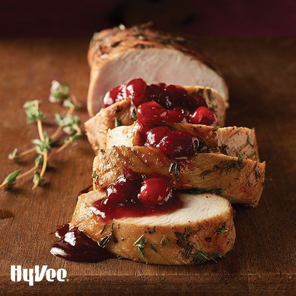 Hy Vee Thanksgiving Dinner
 Turkey Tenderloins with Cranberry Maple Sauce