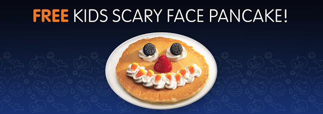 Ihop Free Pancakes Halloween
 IHOP Kids Get a FREE Scary Face Pancake on Halloween 12