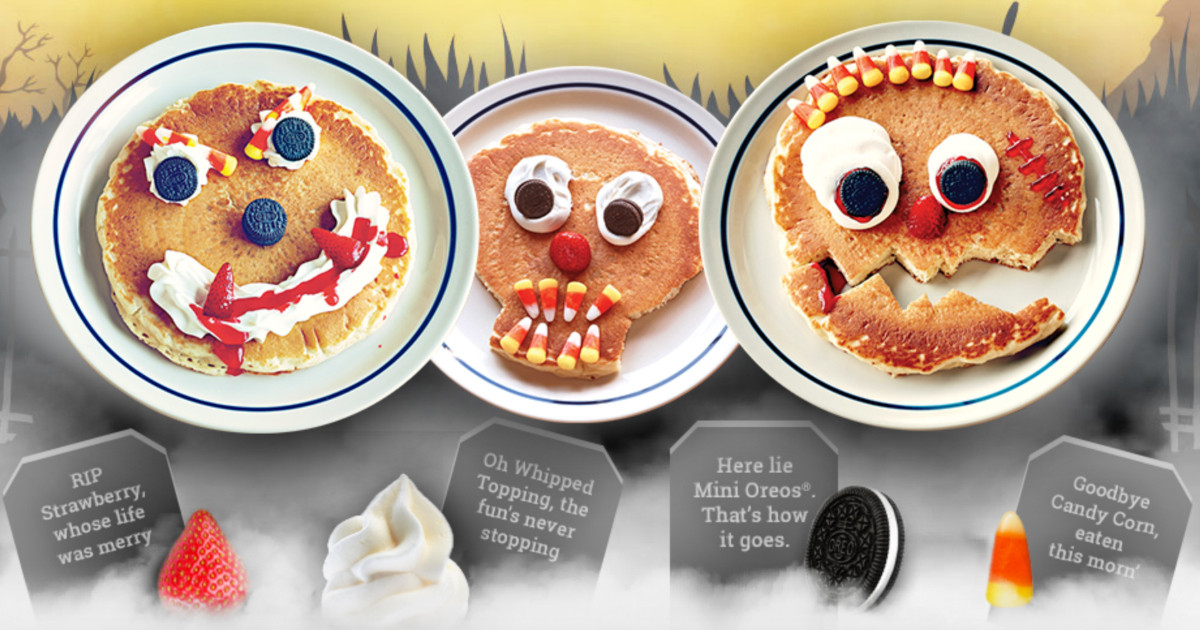 Ihop Free Pancakes Halloween
 IHOP Free Scary Face Pancakes on Halloween Hip2Save