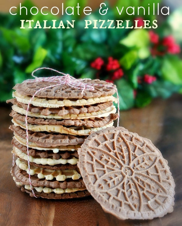 Italian Christmas Cookies Pizzelle
 Chocolate & Vanilla Italian Pizzelle Cookies MomDot
