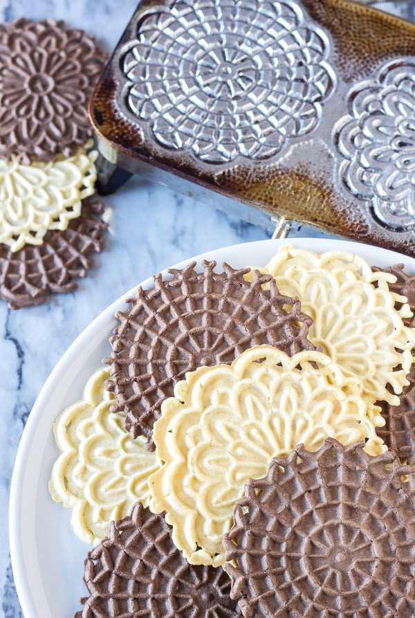 Italian Christmas Cookies Pizzelle
 Vanilla and Chocolate Pizzelles Recipe Runner