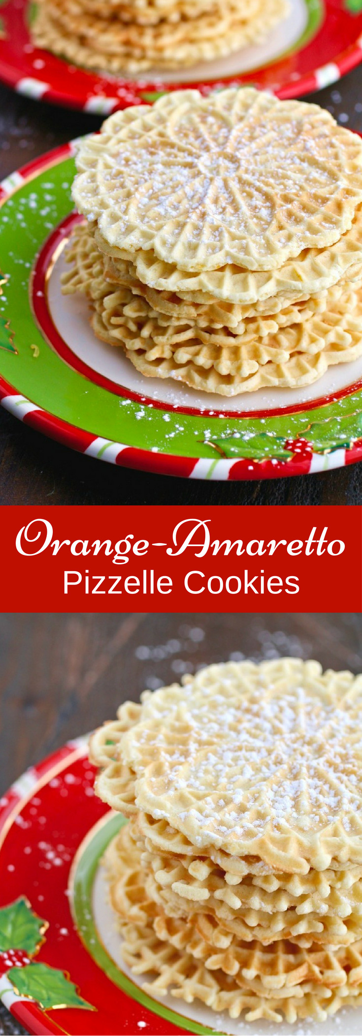 Italian Christmas Cookies Pizzelle
 Orange Amaretto Pizzelle Cookies