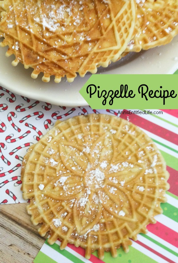 Italian Christmas Cookies Pizzelle
 Pizzelle Recipe