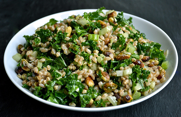 Kale Thanksgiving Recipes
 Healthy Thanksgiving Recipes Pistachio Farro and Kale