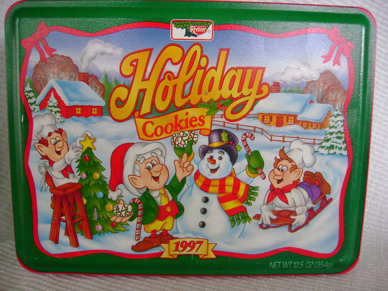 Keebler Christmas Cookies
 1997 KEEBLER HOLIDAY COOKIES CHRISTMAS TIN