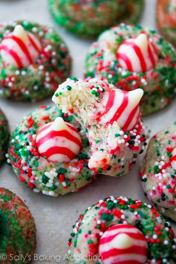 Kiss Cookies Christmas
 Candy Cane Kiss Cookies