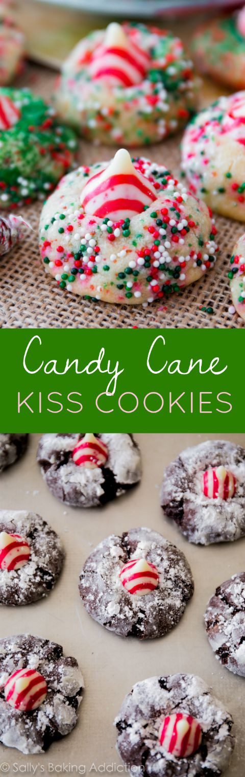 Kiss Cookies Christmas
 Candy Cane Kiss Cookies Sallys Baking Addiction