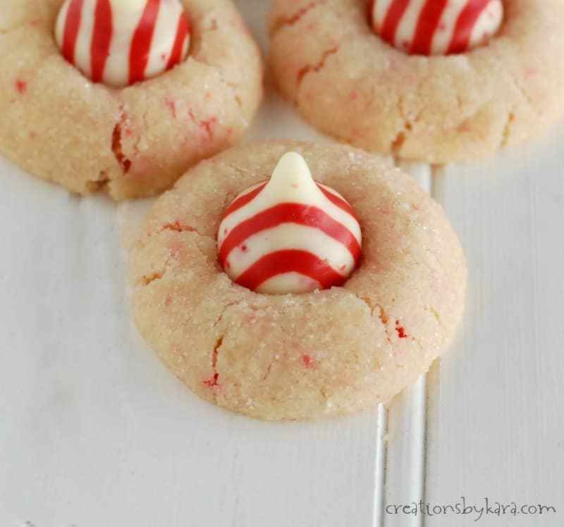 Kiss Cookies Christmas
 HAPPY Holidays Candy Cane Peppermint Kiss Cookies
