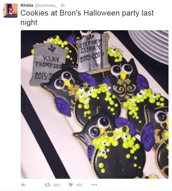 Lebron Halloween Cookies
 Warriors react to ‘3 1 Lead’ joke at LeBron James