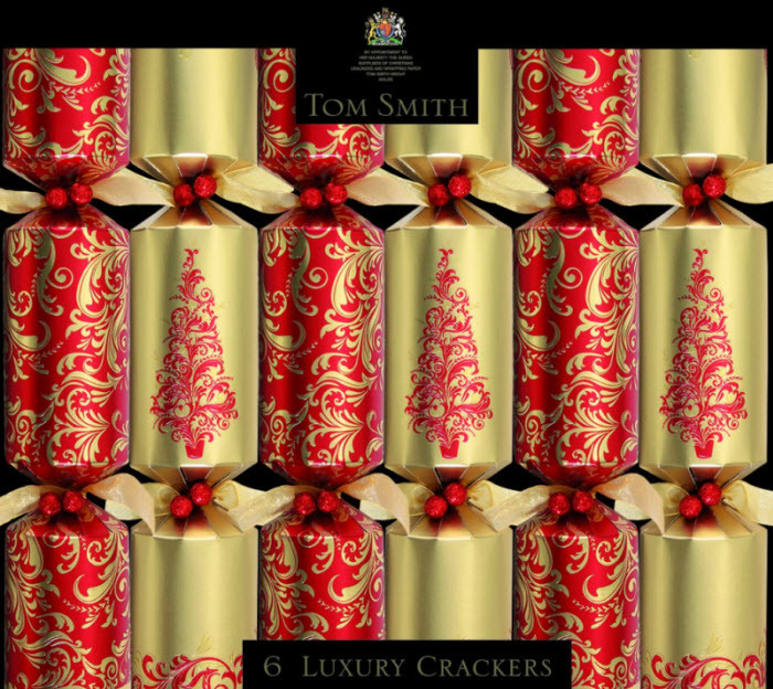 Luxury Christmas Crackers
 Red & Gold Luxury Christmas Crackers