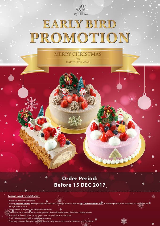 Mail Order Christmas Cookies
 RT Pastry Christmas Early Bird Promotion Food