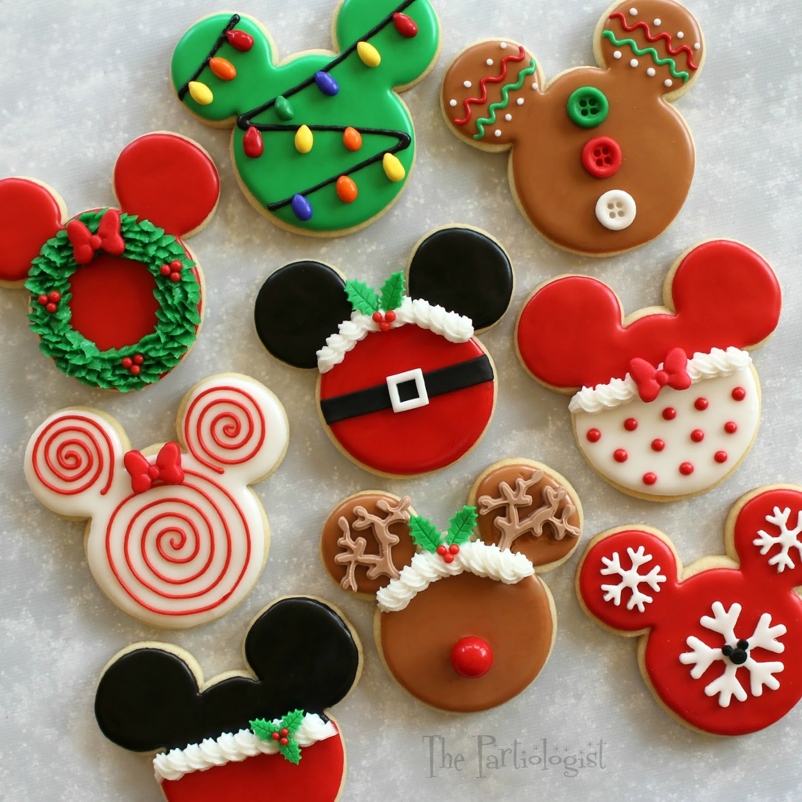 Make Christmas Cookies
 The Partiologist Disney Themed Christmas Cookies