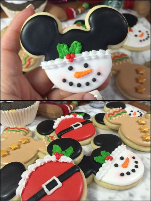 Mickey Mouse Christmas Cookies
 413 best images about Cookies I ve Made on Pinterest