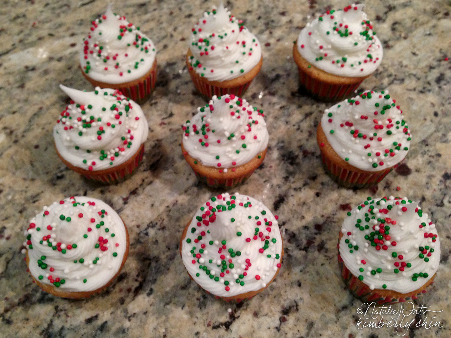 Mini Christmas Cup Cakes
 Mini Christmas Cupcakes by Kim and Nat