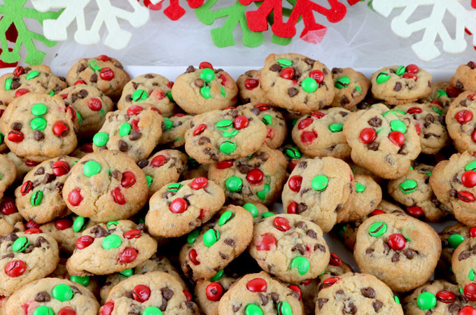 Mm Christmas Cookies
 Christmas M&M Mini Cookies Two Sisters