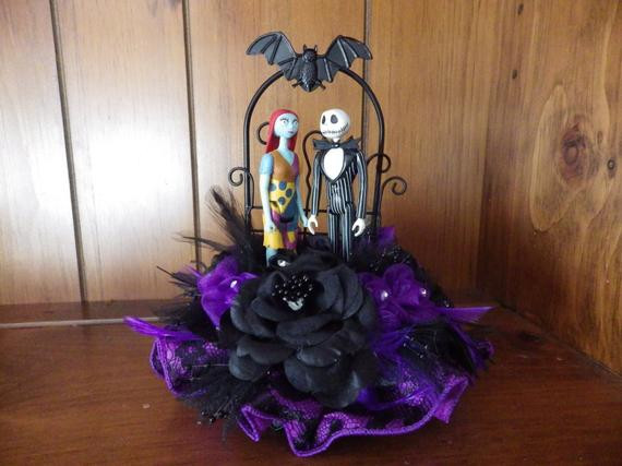 Nightmare Before Christmas Cakes For Sale
 Nightmare Before Christmas Wedding Cake topper Sally Jack