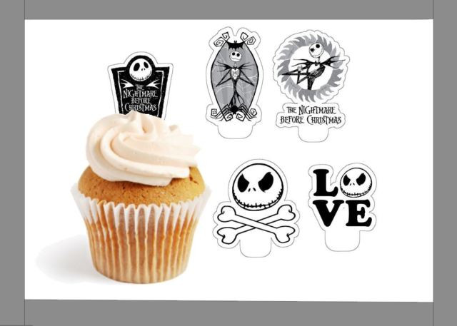 Nightmare Before Christmas Cakes For Sale
 Nightmare Before Christmas X24 Edible Stand up Cup Cake