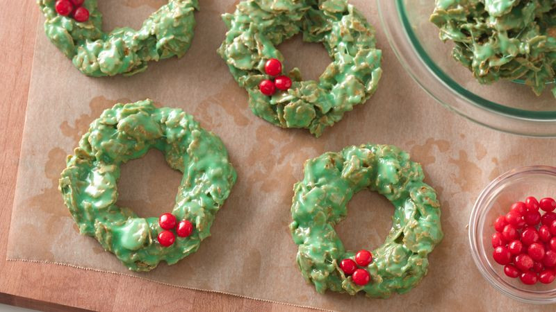 No Bake Christmas Wreath Cookies
 "Great " Deep South Recipes No Bake Christmas Wreath